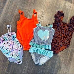 Girls 5T bathing suit lot